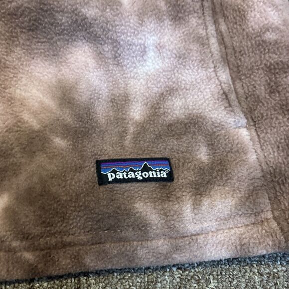 Patagonia Sweater Women Small Tye Synchilla Fleece Sweatshirt 1/4 Zip Pullover - Picture 5 of 9